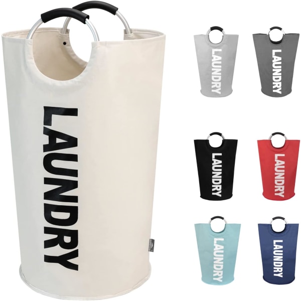 95L Large Laundry Basket, Collapsible Laundry Bag, Freestanding T