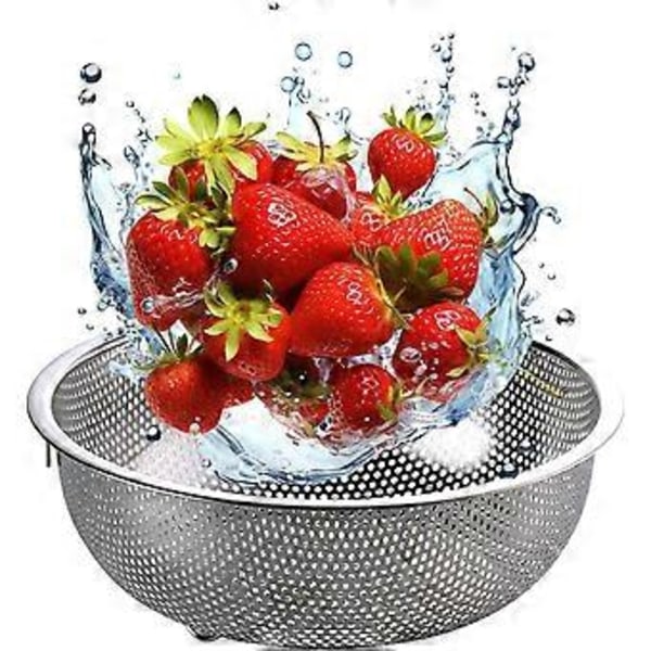 Bärsil i rostfritt stål 2-pack - Mini diskmaskinssäker sil