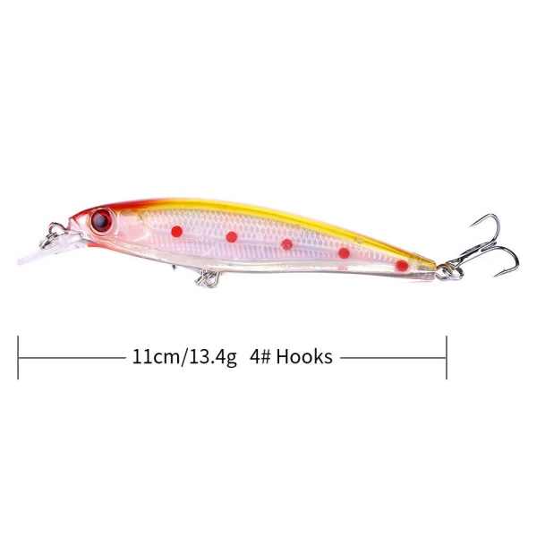 Lockbete Set med 10 Lockbeten Fiskebete Set för Rovfisk för Gädda