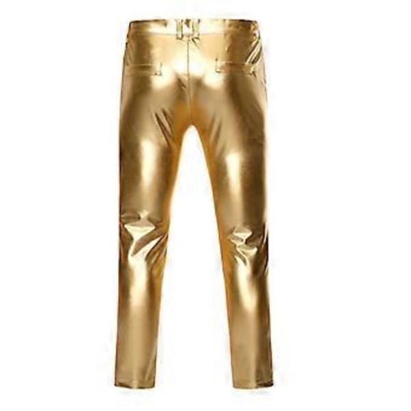 Miesten Skinny Kiiltävät Housut, Lava Disco Housut (L Kulta)
