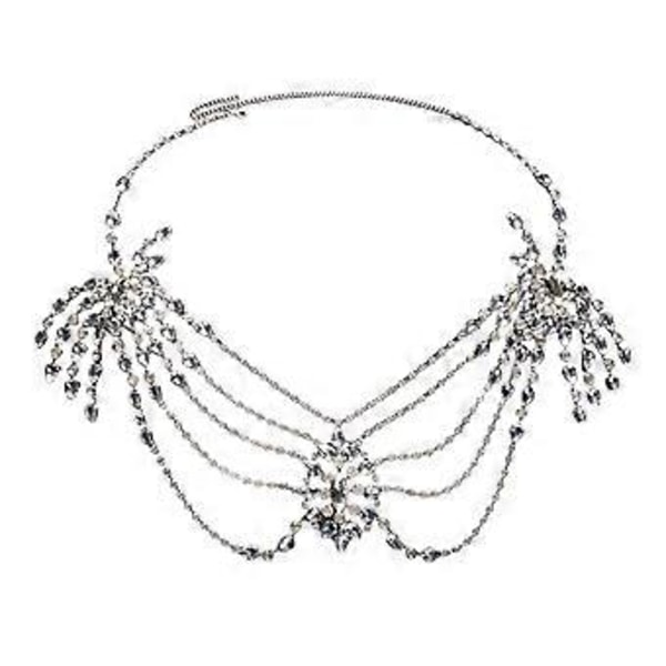 Axelkedja Halsband Strass Mode Smycken för Sommar Strand Bröllop