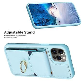 Organ Card Bag Telefonhus til iPhone 12 / 12 Pro (Blå)