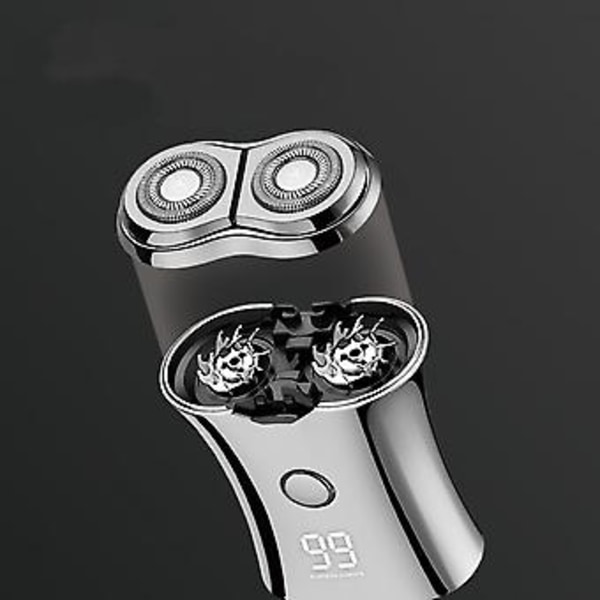 Elektrisk Mini Reisebarbermaskin for Menn - Lommestørrelse Vaskbar Elektronisk Barberhøvel - Menn Ladbar Bærbar Kordløs Barbering