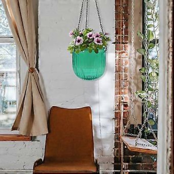 Självvattnande Hängande Planteringskruka Inomhus Utomhus Hängande Blomkruka Växtbehållare