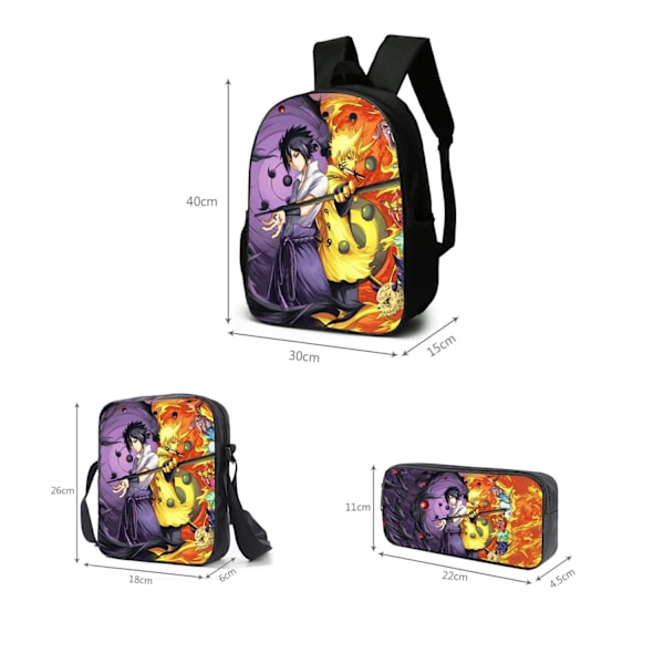 (G)Anime Naruto Reppu Cosplay Koululaukku Piirretty Painettu Laukku