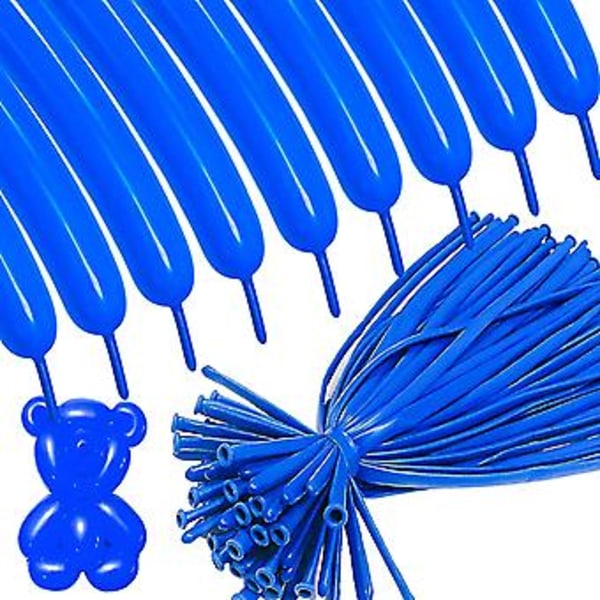Blå 260 Lange Ballonger 100 Pakk Mørk Blå Modellering Lange Magiske Ballonger Tykkere Latex Vridning DIY Dyr Ballong For Bursdag Bryllup Jul Fes