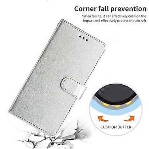 Sidenstruktur Telefonfodral för Samsung Galaxy A54 5G PU Läder Plånboks Stativskydd