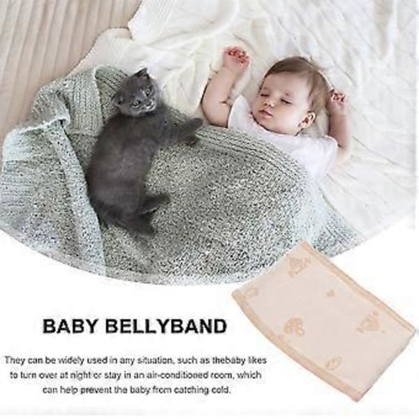 2 stk. Praktiske Beskyttelsesbånd til Babymave, Smidige og Åndbare Navlebånd