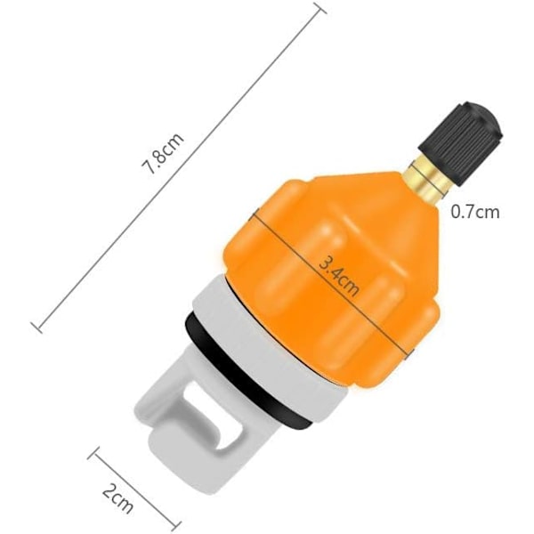 Venttiiliadapteri, kajakkipumpun adapteri, täyttösuutin, kompressorin lisävaruste