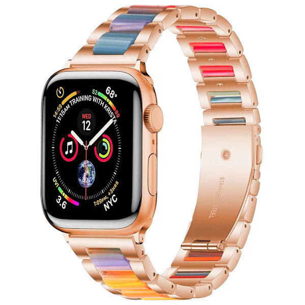 Ruusukulta tai rannekoru hartsista, yhteensopiva Apple Watch -rannekkeiden kanssa