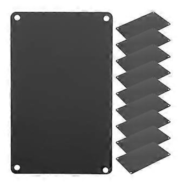 10 stk. Aluminium Navneskilte DIY Gravering Blanke Skilte Multifunktionelle Metalskilt Blanks