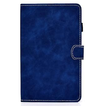 Tabletskydd i PU-läder med ko-hudsmönster för Samsung Galaxy Tab A9+ (Blå)