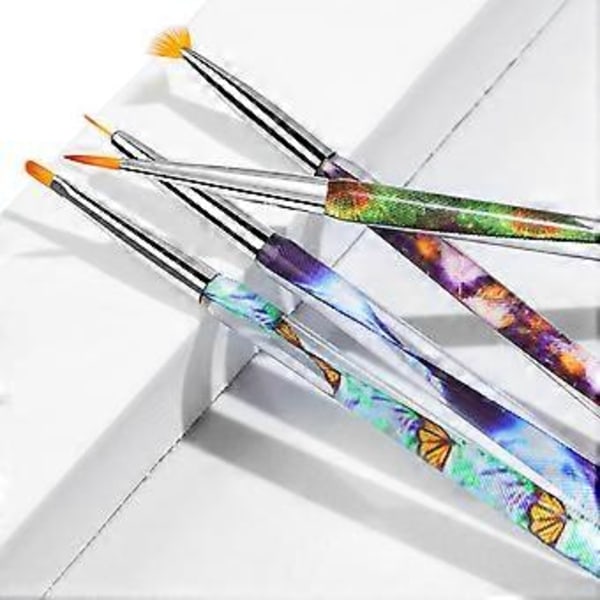 Kynsilakkabrushit DIY-kynsikoristeluun Luovat Kynsikoristelu- ja Piirtoharjat Ammattimaiseen Kynsialan Liikkeeseen (3)
