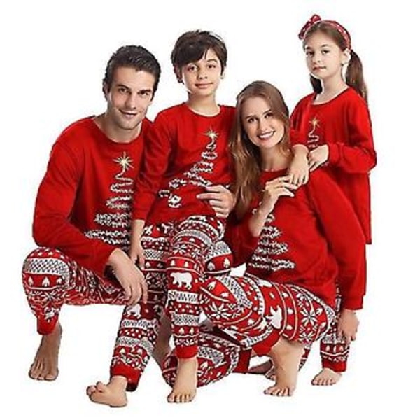 Julepyjamas Xmas Pjs Sæt Familie Matchende Fest Natkjole Sove Outfits (Mor-S)