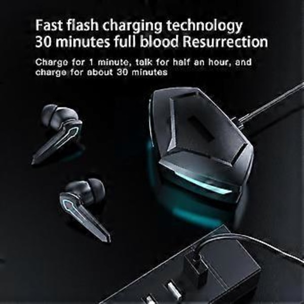 P30 Tws Gaming Hodetelefoner Trådløst Blåtann Headset Lav Latens Spise Kylling Mobilspill (A01)
