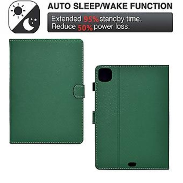 Smart PU-fodral för iPad Air 11 2024 (Grön)