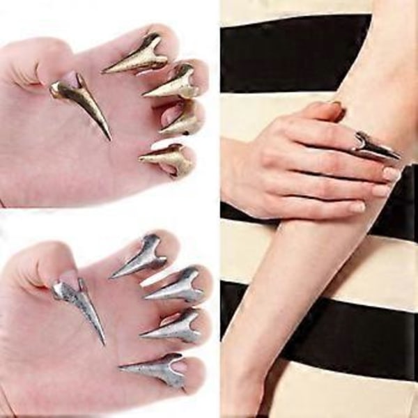 Punk Rock-stil Fingerklo-ringar, Gotiska Klor, Spikar, Metall, Fingertoppringar, Present