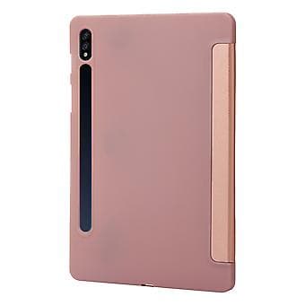 Lærtablettveske for Samsung Galaxy Tab S9 (Rosegull)