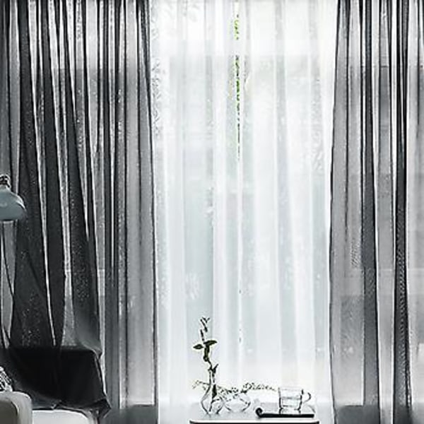 Tyll Bakgrunn Draperinger Gardin Semi-mørkleggende Design Elegant Gardin for Bryllup (140*180 Blå)