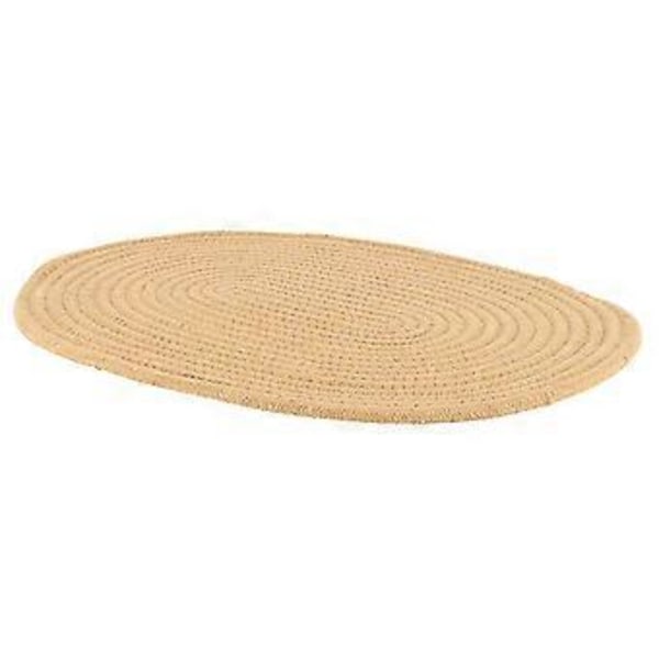 Japanilaistyylinen paksu pöytätabletti, lasinalunen, lämmönkestävä tabletti (pellavanvärinen)