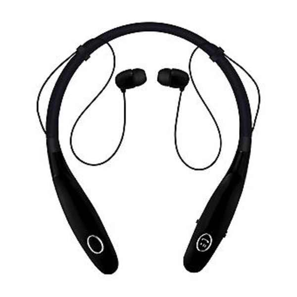 Trådløse Bluetooth 5.0 høretelefoner til iPhone Samsung Android (Sort)