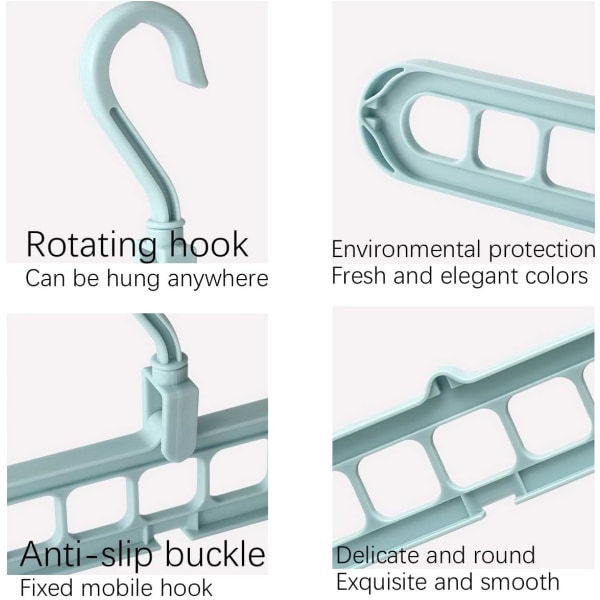 4 st Magic Klädhängare, Vikbar Klädhängare av högsta kvalitet