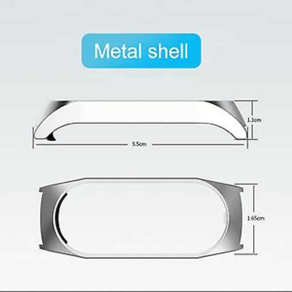 Metallband till Xiaomi Mi Band 7 (Lila)