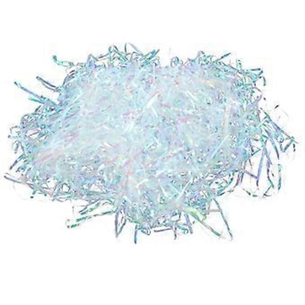 Symphony Silk Transparent PET Silk Presentförpackning Fylld med Rivet Papper Iridescent Korg Presentfyllning Förpackning Festtillbehör 20G 3MM