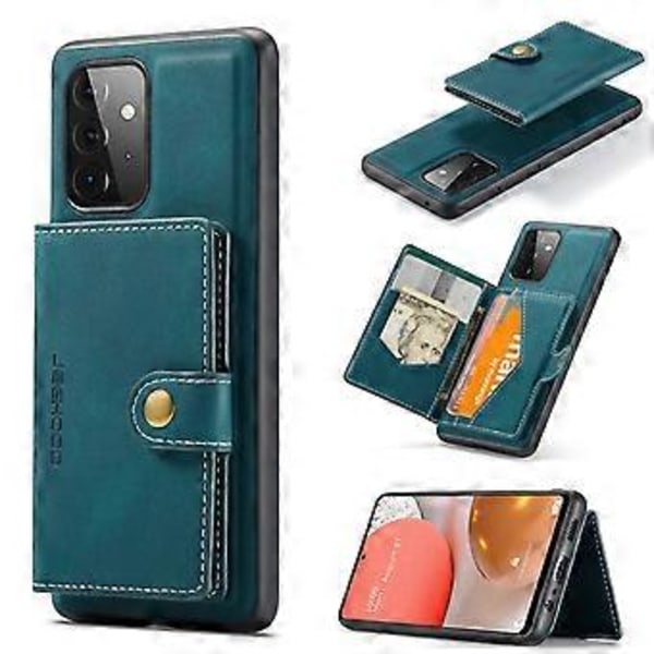 Retro Magnetiskt Avtagbart Skal för Samsung Galaxy A72 5G (Blå)