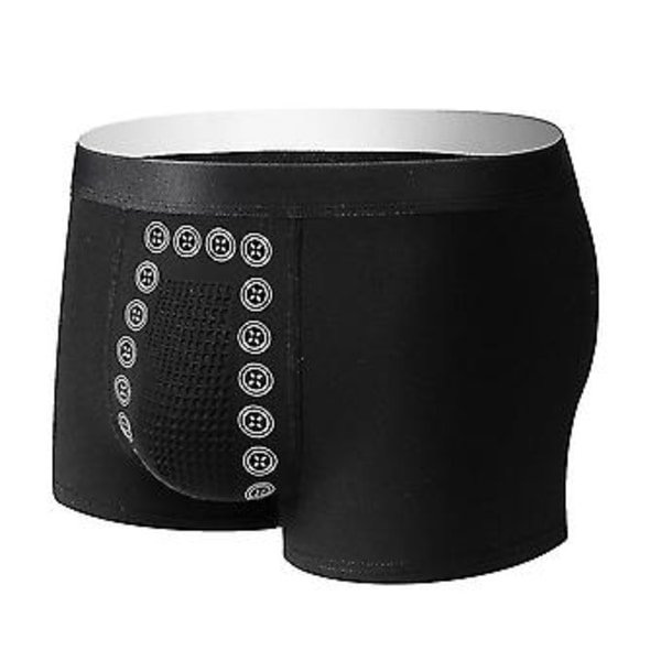 6 stk Magneticeft Energi Felt Terapi Mænds Bukser, Tomarine Mænds Underbukser (XL -6 stk Sort)