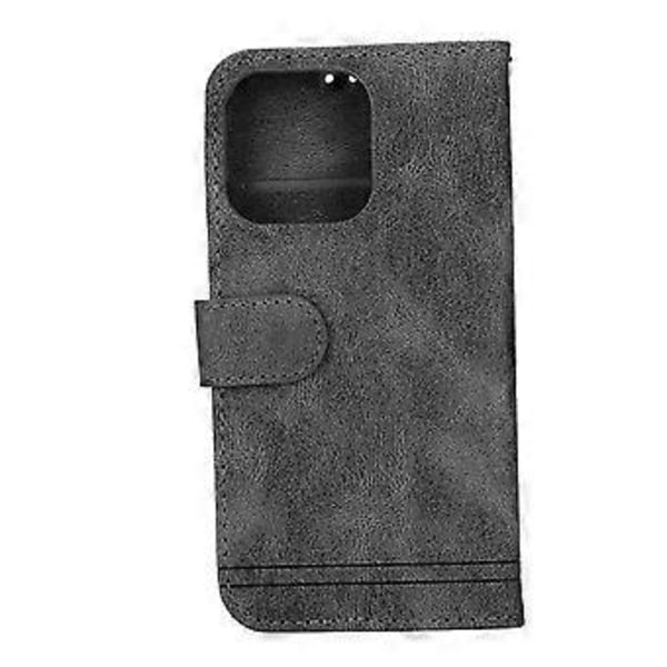 PU Läder Plånboksfodral för iPhone 13 Pro, Inbyggd Korthållare och Magnetisk Stängning med Flip Design
