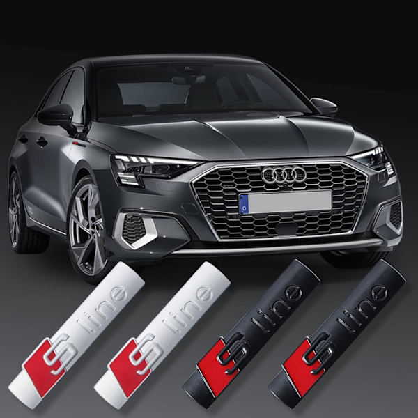 Auton tarra, 4 kpl 3D-emblem Sport Logo S -kirjaimet Auton E
