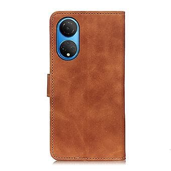 Retro Texture PU-etui til Honor X7 / Play 30 Plus (Brun)