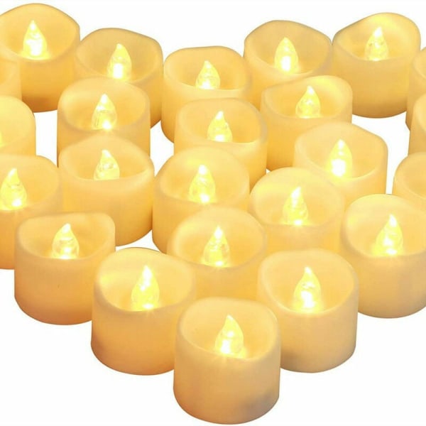 LED-lys Flimrende flammelys 24 stk, Elektriske lys Jul