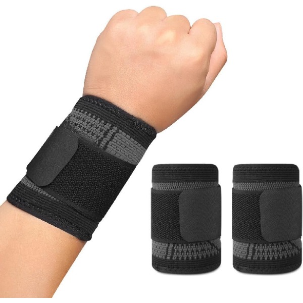 2 stk. håndledsstøtte håndledsskinne elastisk håndledsortose justerbar håndledsstøtte håndledsstøtte Ri