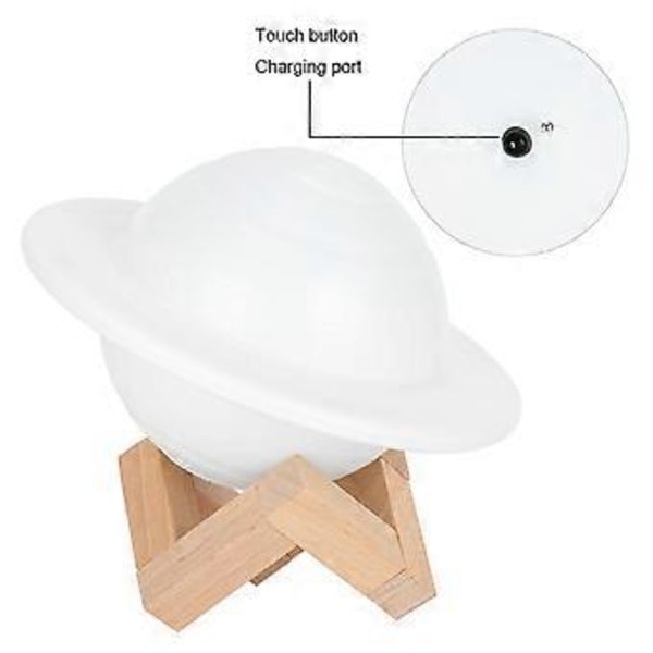 Bordlampe Innovativ USB-opladning RGB Fjernbetjent Natlampe til Hjem Soveværelse Dekoration