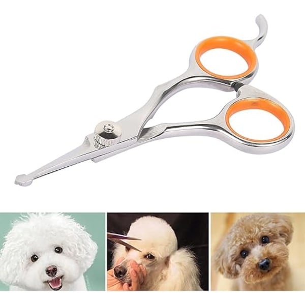 1pc Sharp Stainless Steel Dog Scissors 13×5.5×0.5cm Professional