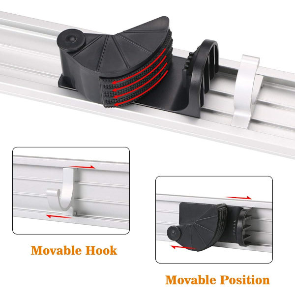 Ny multifunktionel vægmonteret kosteskaftholder, moppeholder H