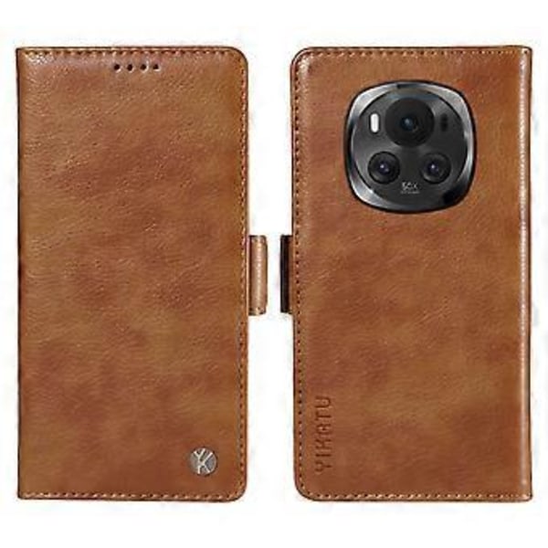 YIKATU YK-007 Til Honor Magic6 5G Telefonetui Litchi Tekstur Læder Flip Cover (Style B)