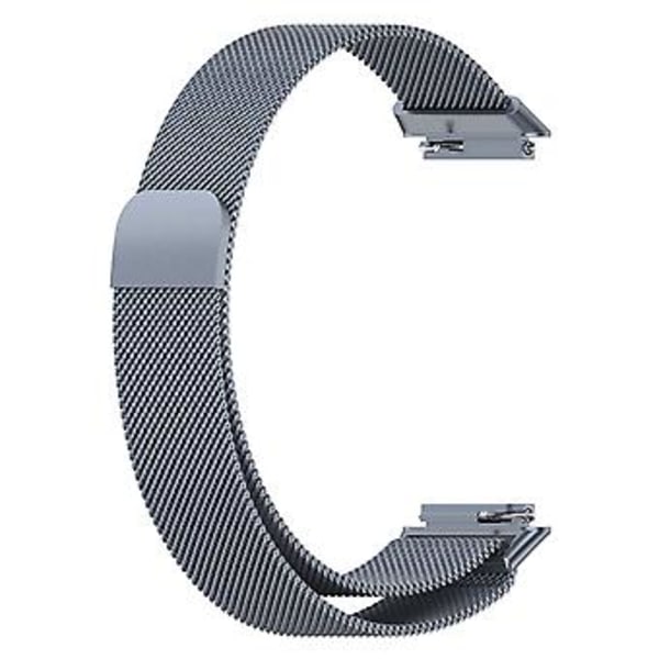 Milan Metall Magnetisk Klokkearmbånd For Huawei Band 7 / 7 NFC (Grå)