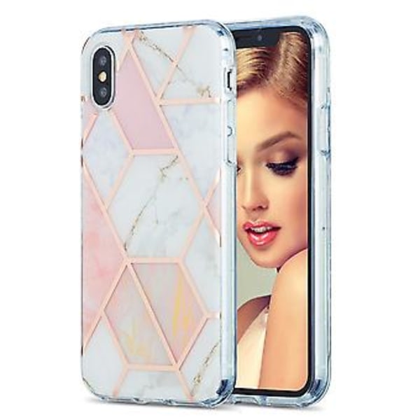 TPU Beskyttende Etui For iPhone XS / X (Rosa)