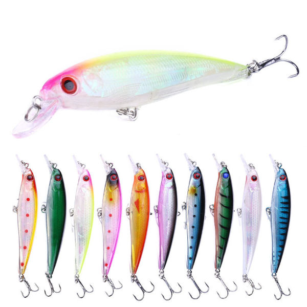 Lockbete Set med 10 Lockbeten Fiskebete Set för Rovfisk för Gädda