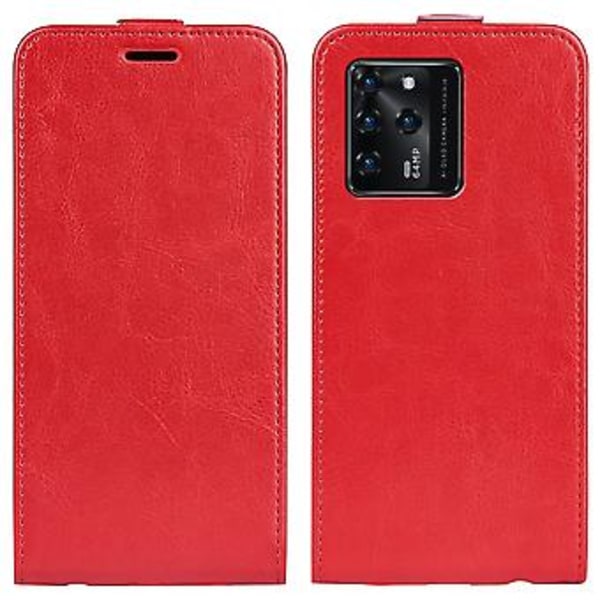 R64 Pysty Flip Nahka TPU Kotelo ZTE Blade V30:lle