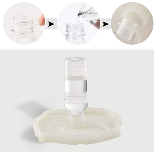 Skilpaddedrikkefontene, 2 i 1 anti-overflow bolle mat drikke