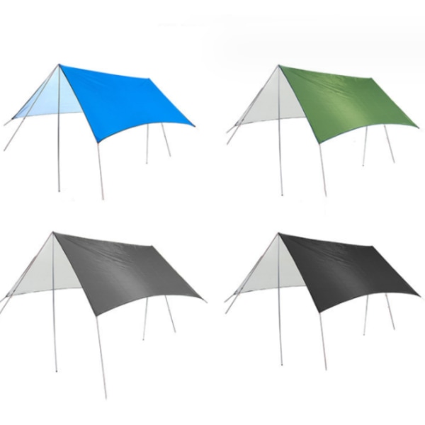 Rektangulärt parasoll segel 230 * 140CM, grön triangel baldakin wate