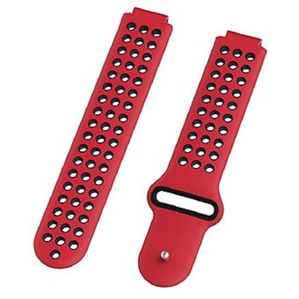 For Garmin Forerunner 220 Silikonrem (Rød svart)