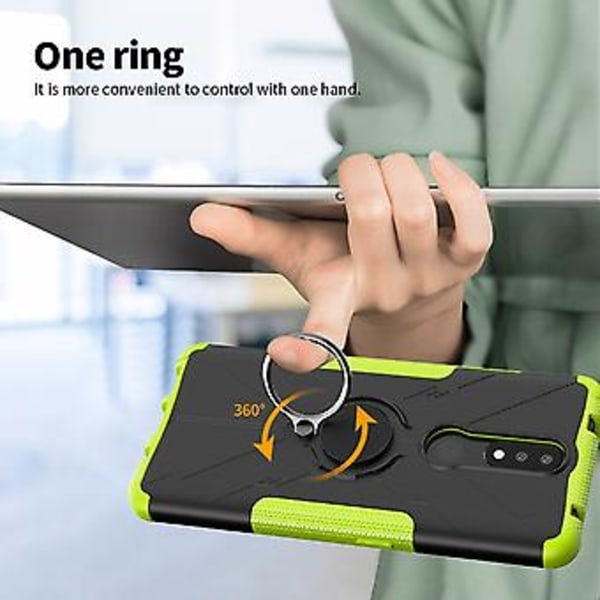 Skyddande fodral för Nokia 2.4 PC + TPU (Roseröd)