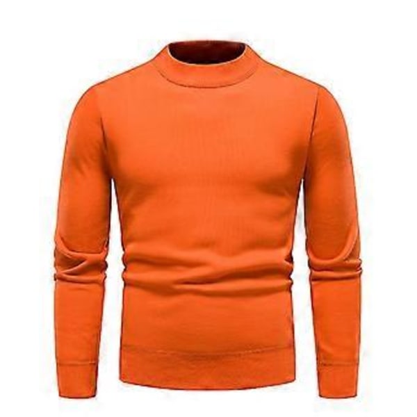 Höst Vinter Herrtröjor O-ringad Tröja Mode Slim Fit d Co/YY(XXL Grön)