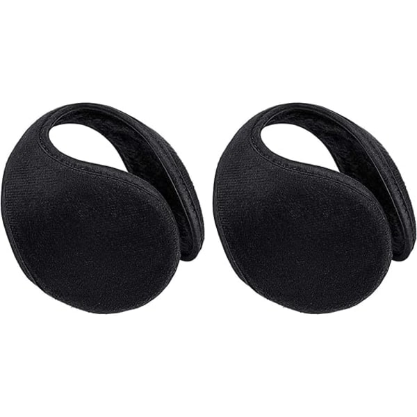 2 Packs Winter Fleece Earmuffs Fleece Earmuffs for Men Women Kids