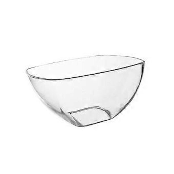 Salatskål Serveringsskål Akryl Gennemsigtig Blandeskål Letvægts Serveringsfad Snackskål Slikskål til Begivenheder Bar Bryllup (18cmx9.9cm)